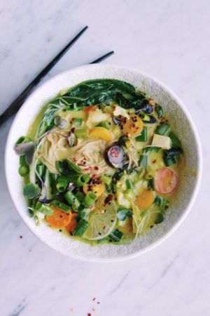 Tofu + Veggie Coconut Noodle Curry